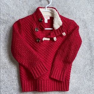 Boys Cat & Jack red sweater 3T